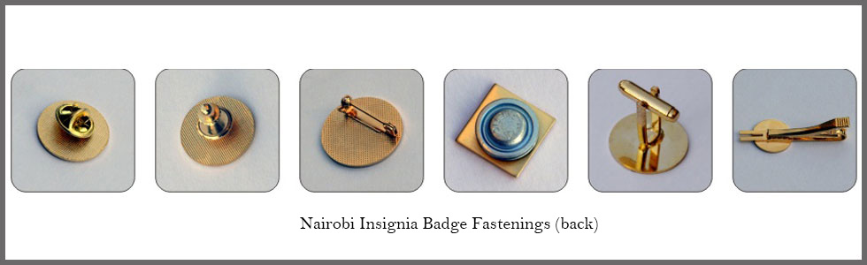 Nairobi Insignia Badge Fastenings